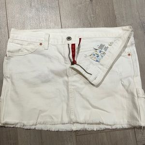 Lucky Brand White Denim Skirt